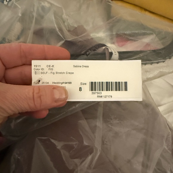 Jenny Yoo Crepe off the shoulder Dress - Picture 3 of 3